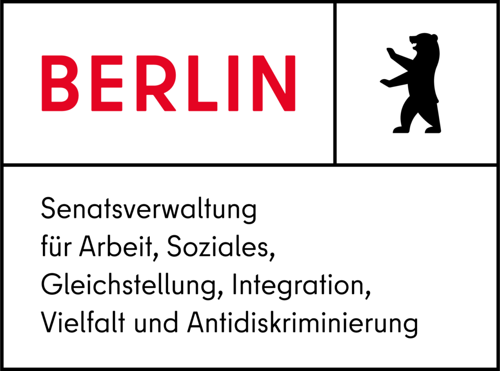 Logo Senatsverwaltung für Arbeit, Soziales, Gleichstellung, Integration, Vielfalt und Antidiskriminierung Berlin