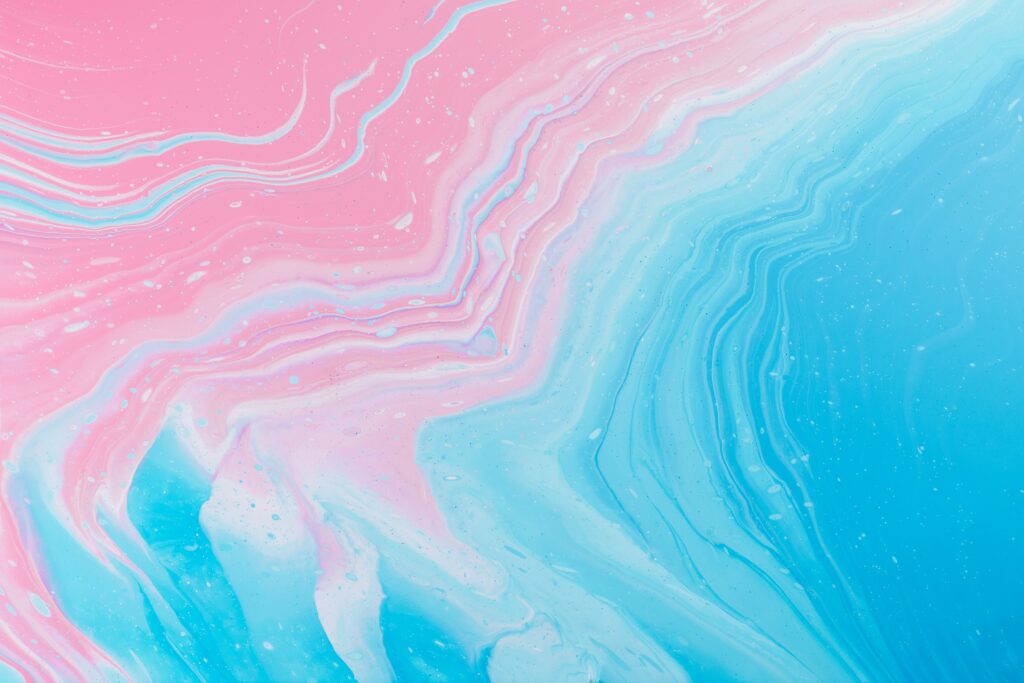 Blue and Pink Paint