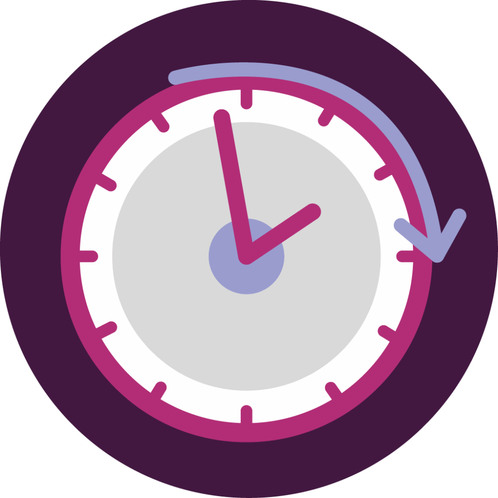 Grafik einer Uhr