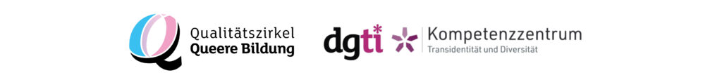 Logo Qualitätszirkel Logo dgti Logo Kompetenzzentrum Transidentität und Diversität