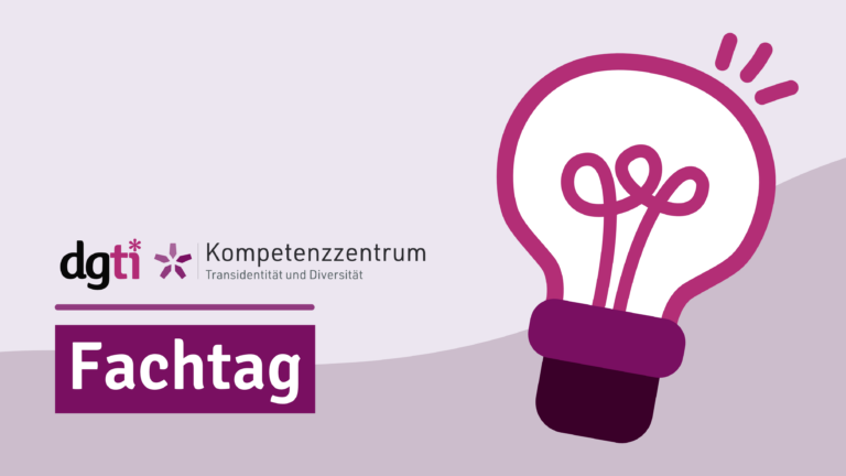 dgti Logo und KTD Logo. Darunter die Überschrift: Fachtag. Rechts die Illustration einer Glühbirne.